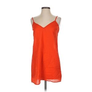 Velvet Orange Cotton Dress